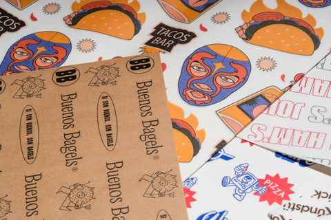 Your Logo on Custom Deli Paper